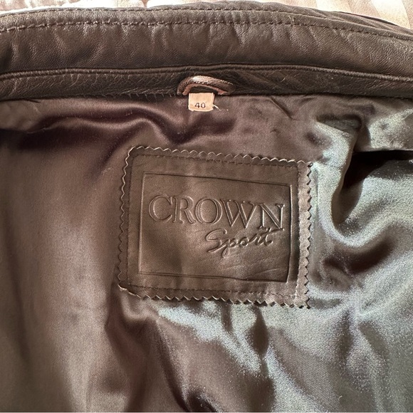 Vintage Peter Millar Crown Sport Leather Jacket Size 40 - Picture 4 of 12
